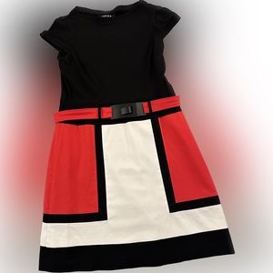 Chetta B short color block dress. Size 10.